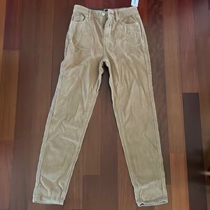 Women’s Corduroy Pants.  Urban Outfitters. SIZE 25.  NWT. Light Brown.